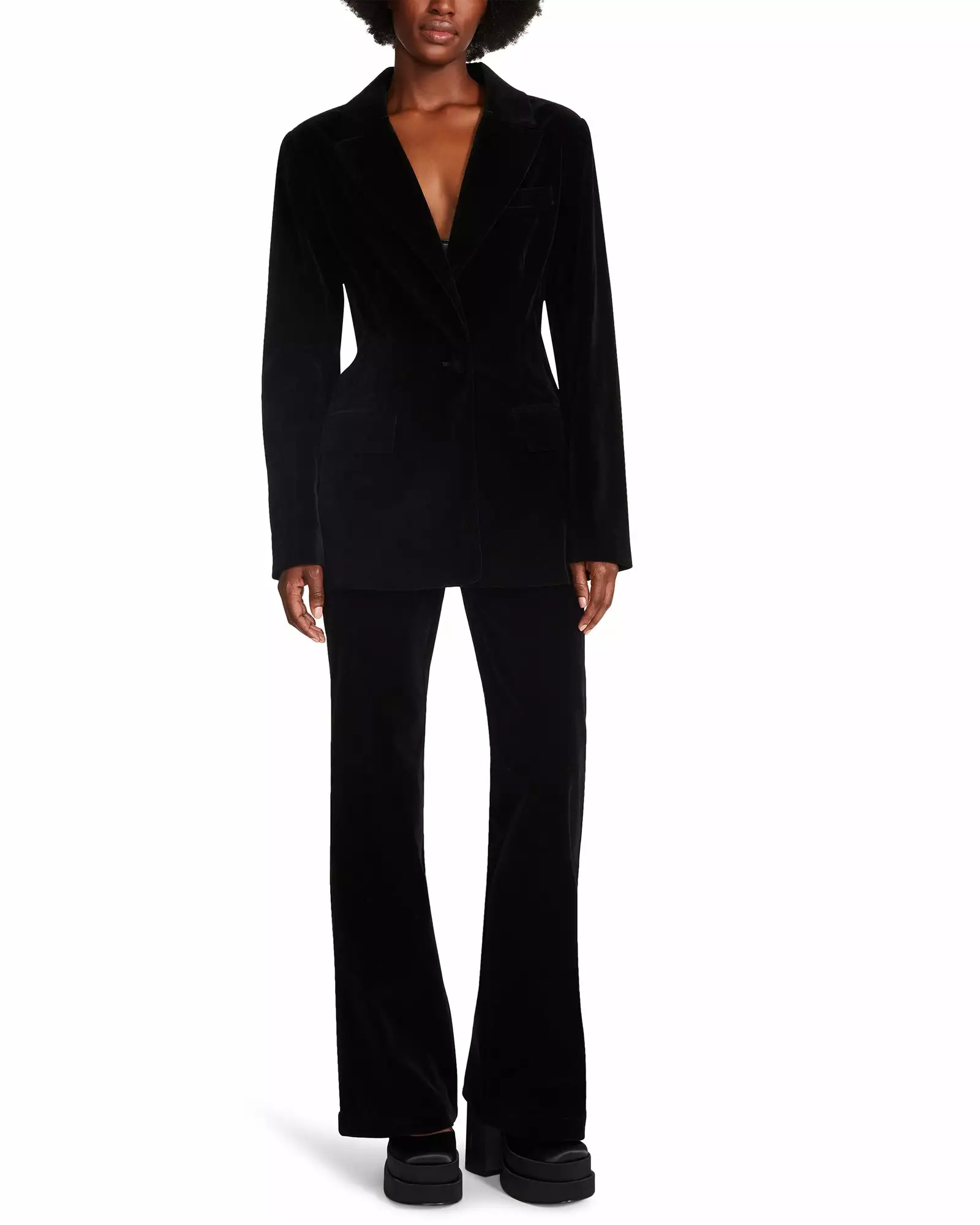 Steve Madden Fitted Velvet Blazer - Image 11