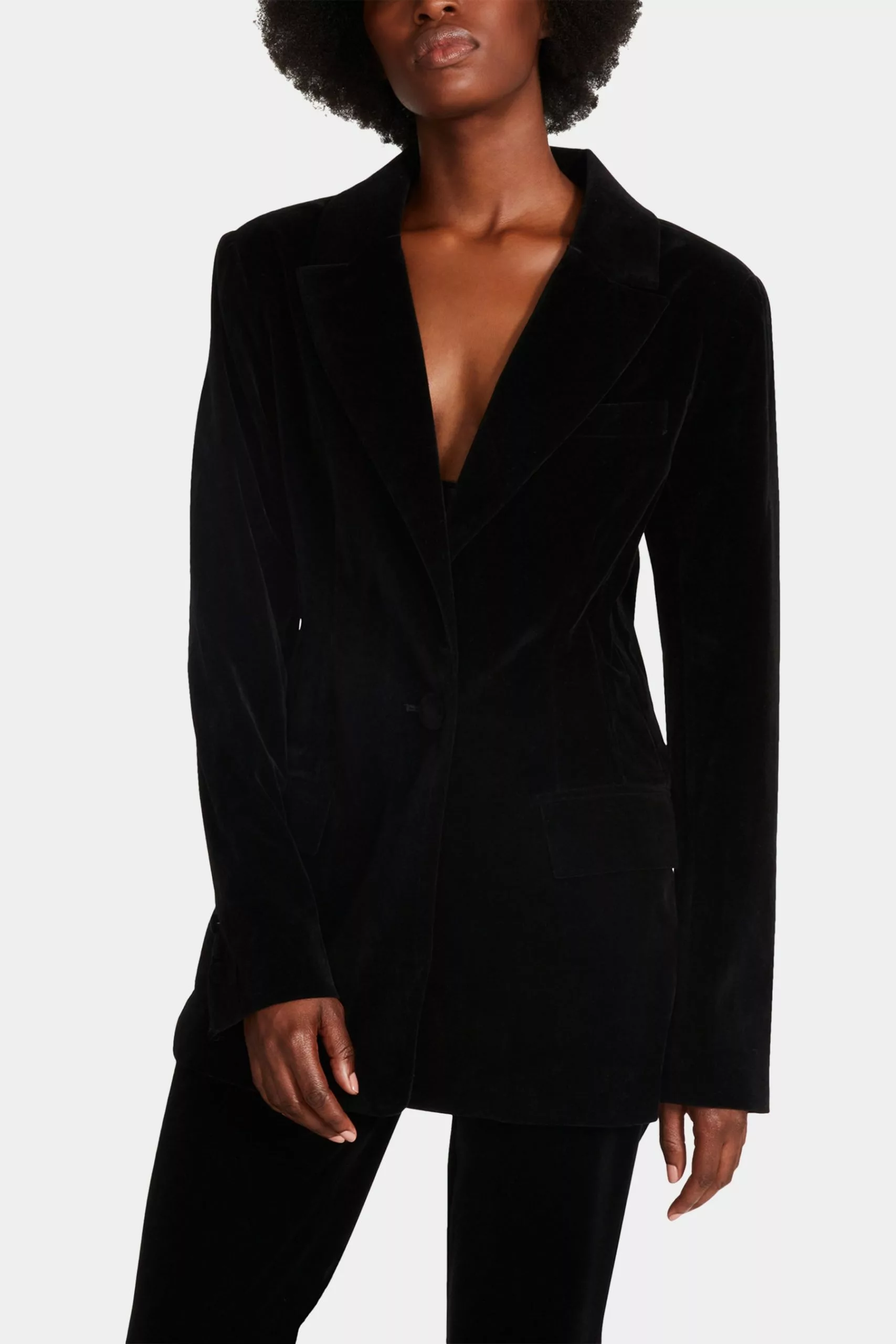 Steve Madden Fitted Velvet Blazer - Image 2