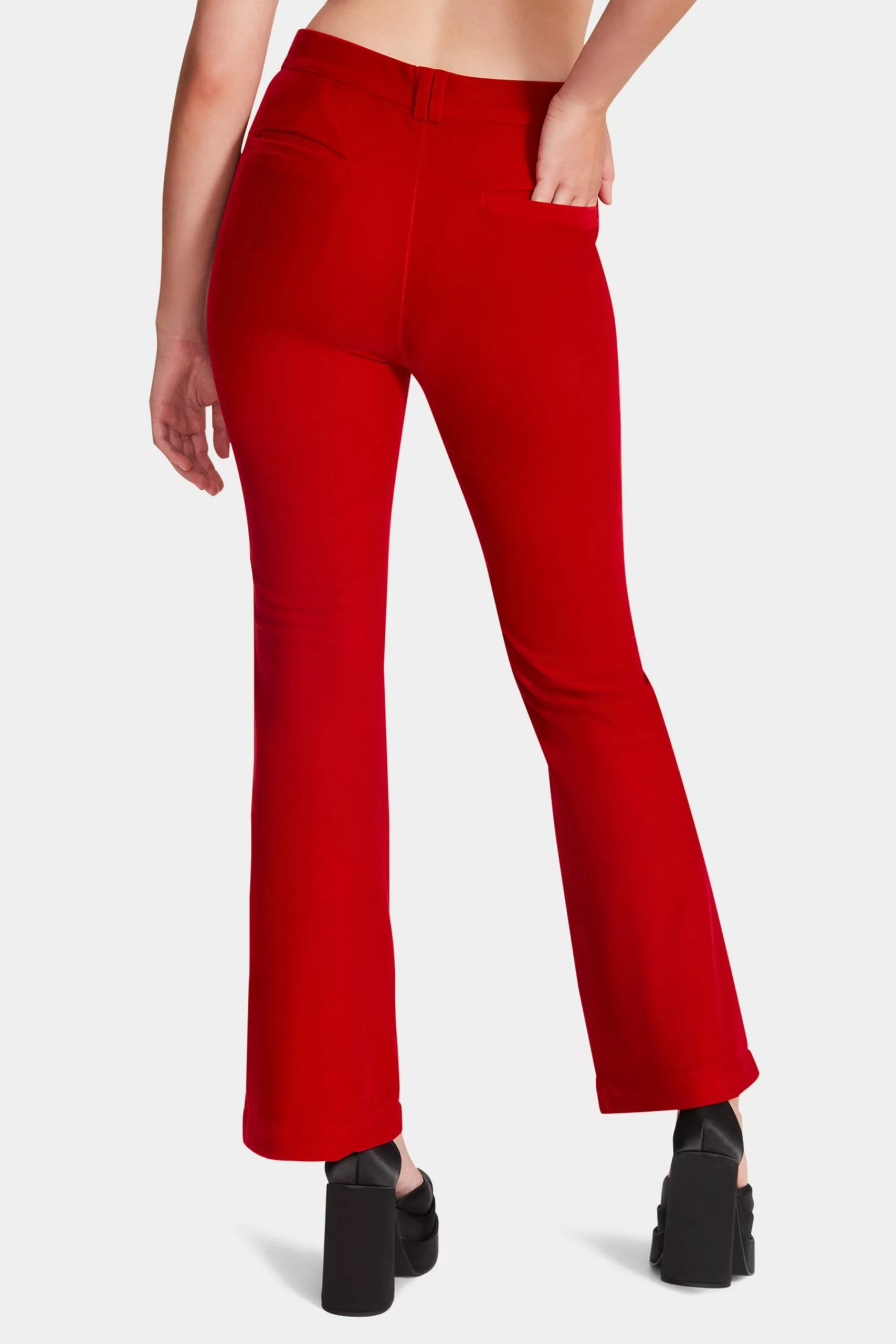 Steve Madden Fit And Flare Velvet Pant - Image 2