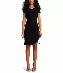 Steve Madden In A Ruche Dress