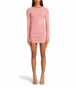 Steve Madden # 1 Crush Long Sleeve Adjustable Rib Knit Mini Dress