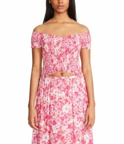 Steve Madden Floral Compass Top