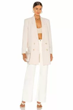 Steve Madden Dressed To Thrill Blazer Vintage Ivory