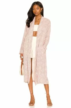 Steve Madden Broken Paisley Duster Petite Paisley