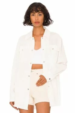 Steve Madden Vacay Mode Jacket Ivory