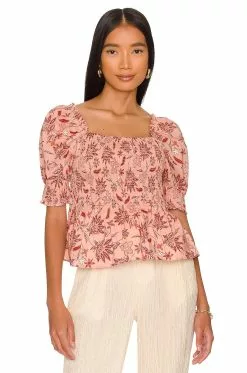 Steve Madden Sweet And Sour Top Coral Pink