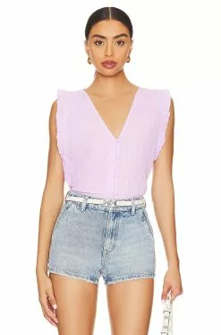 Steve Madden Loretta Top Violet Tulip