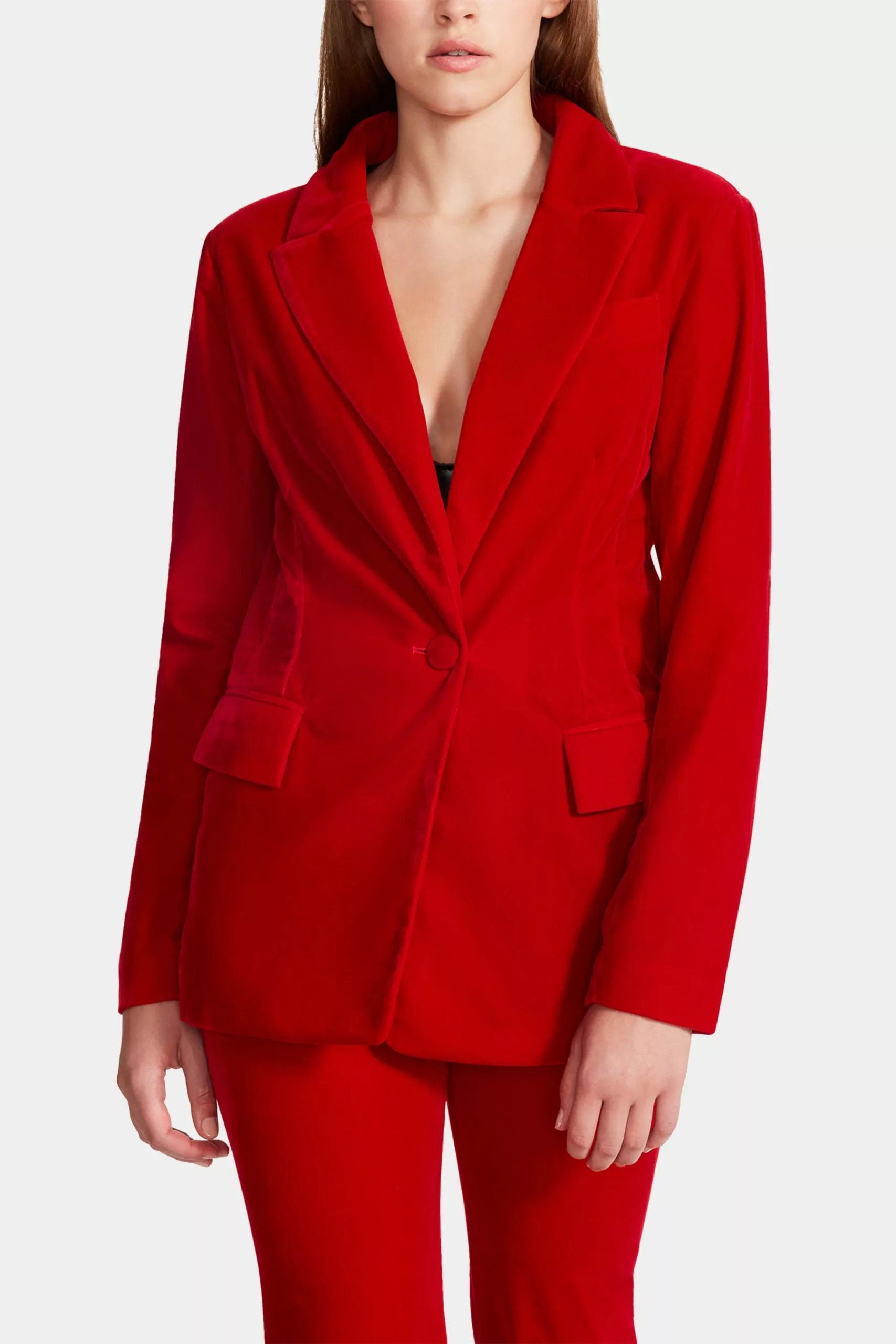 Steve Madden Fitted Velvet Blazer - Image 10
